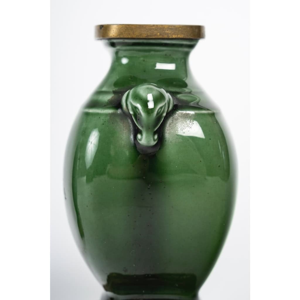 Théodore DECK (1823 – 1891) Paire de Vases Miniatures, circa 1870 | Biron Théodore DECK (1823 - 1891) Paire de Vases Miniatures, circa 1870