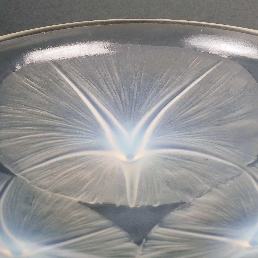 Coupe « Volubilis » verre opalescent de René LALIQUE | Biron Coupe "Volubilis" verre opalescent de René LALIQUE