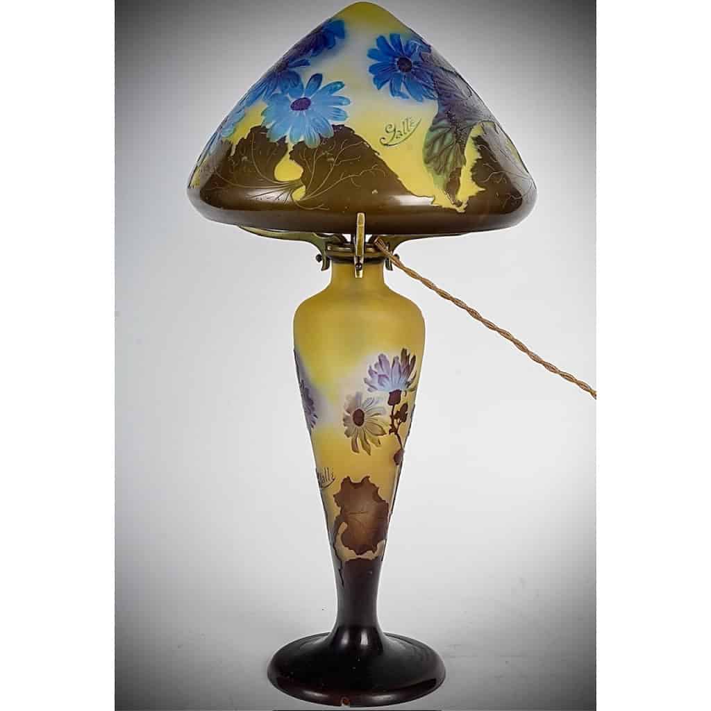 RARE ET GRANDE LAMPE D EMILE GALLÉ | Biron RARE ET GRANDE LAMPE D EMILE GALLÉ