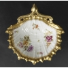Coquille blanche et or à motifs floraux | Biron Coquille blanche et or à motifs floraux