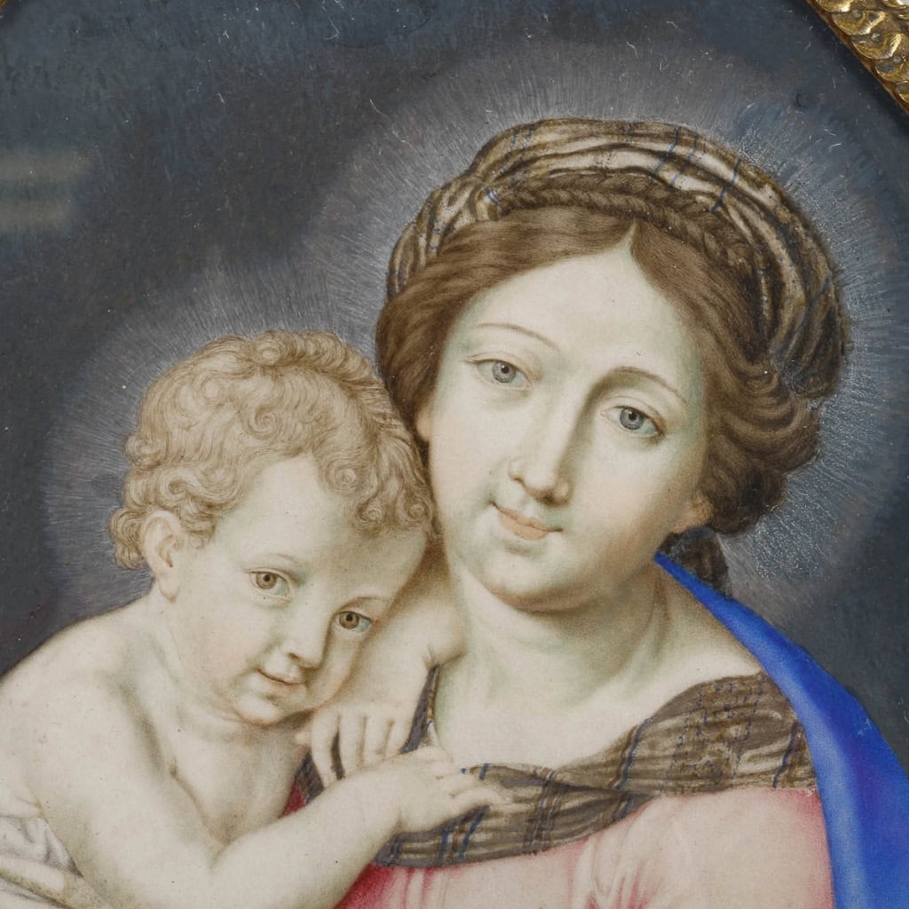 Vierge à l’enfant. | Biron Vierge à l'enfant.