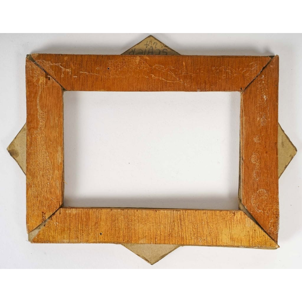 Cadre Photo en Allumettes, Art Populaire du Début du XXème Siècle.
