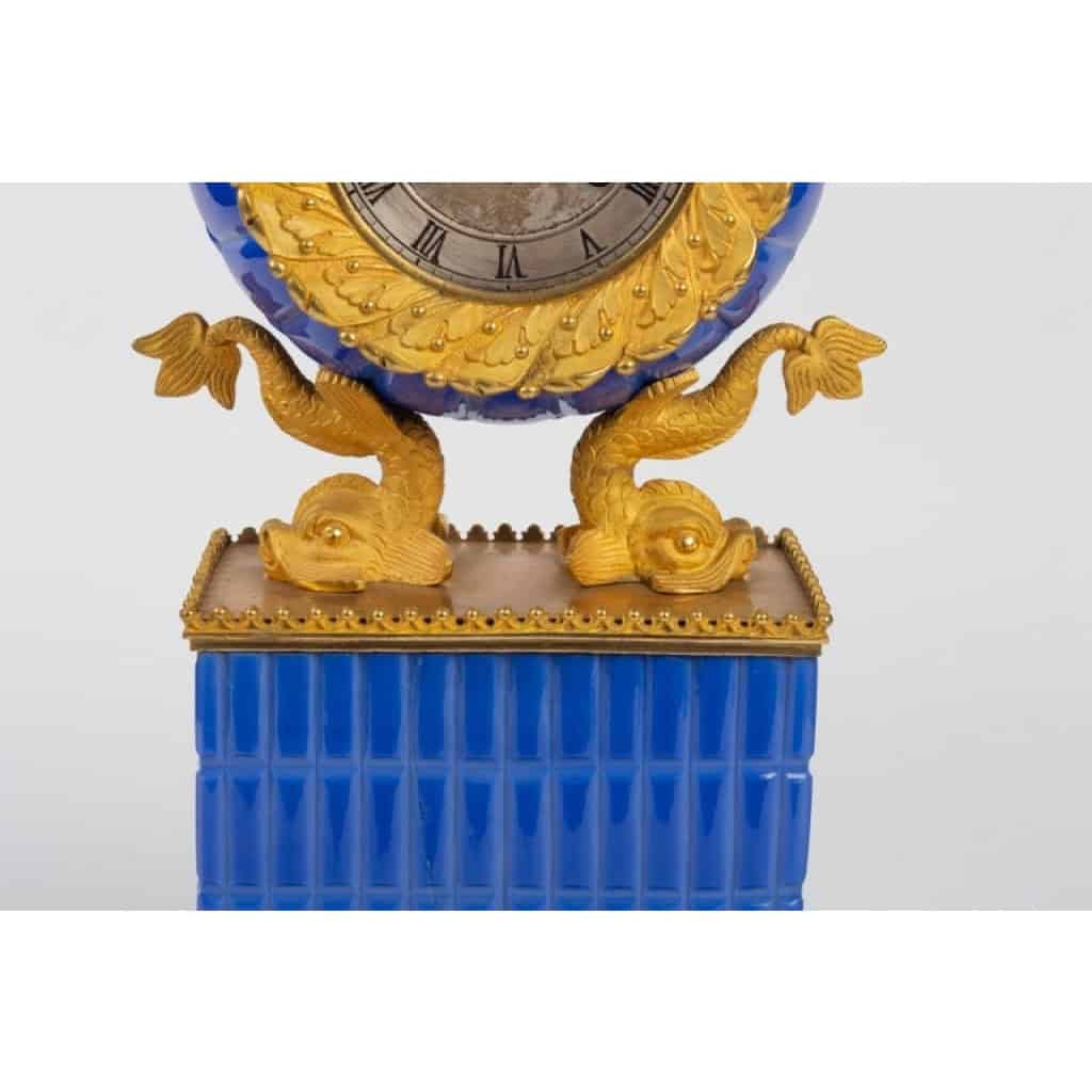 Rare Garniture en Opaline couleur lavender d’époque Charles X | Biron Rare Garniture en Opaline couleur lavender d’époque Charles X