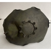 1900′ Corbeille A Fruit Bronze Patiné Art Nouveau, Grue Du Japon Et Nénuphars