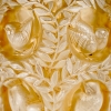 Vase « Bagatelle » verre blanc patiné sépia de René LALIQUE | Biron Vase "Bagatelle" verre blanc patiné sépia de René LALIQUE