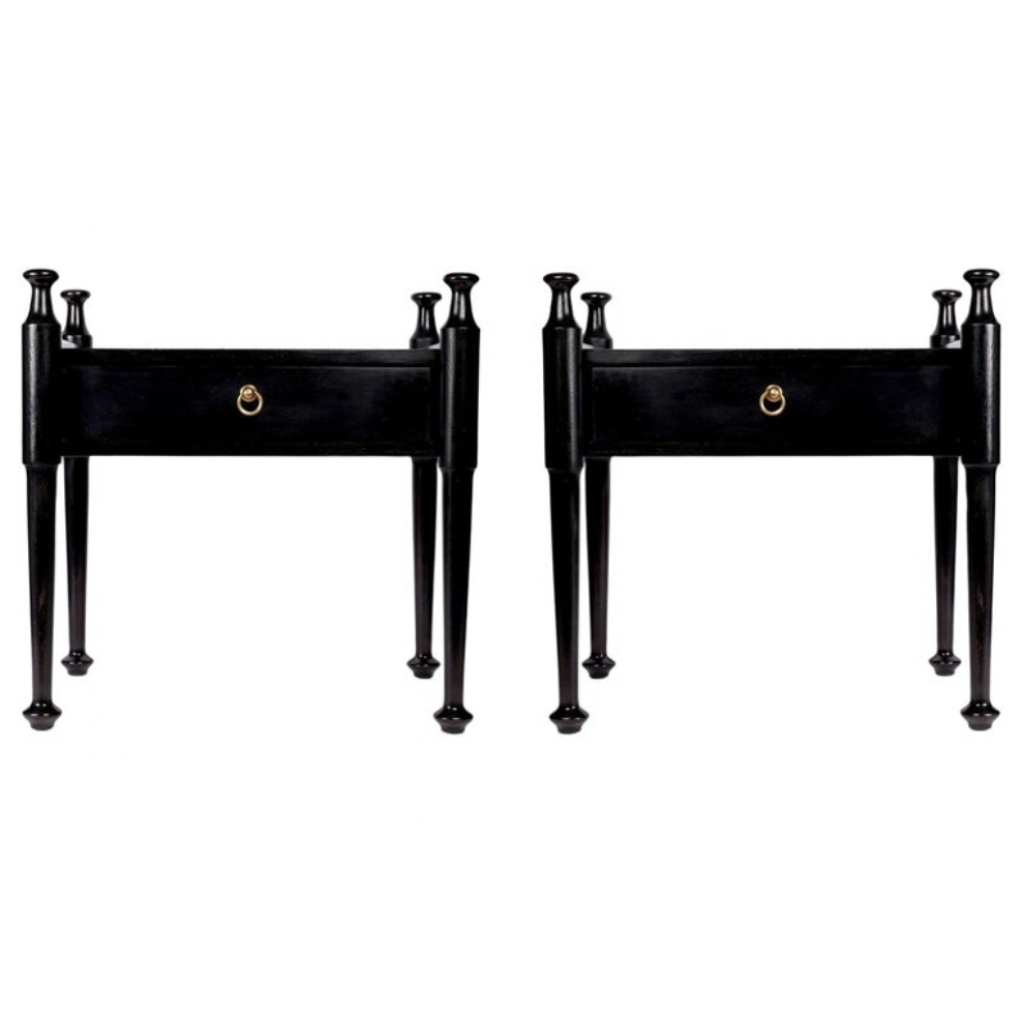 1960 Paire de tables de chevet par Proserpio Fratelli ||||||