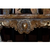 Italie XVIIIème siècle Importante console laquée et dorée à plateau à l’imitation du marbre de Sienne | Biron Italie XVIIIème siècle Importante console laquée et dorée à plateau à l’imitation du marbre de Sienne