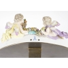 Miroir De Table En Porcelaine de Meissen Et Bronze Fin XIXème Siècle | Biron Miroir De Table En Porcelaine de Meissen Et Bronze Fin XIXème Siècle
