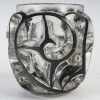 Vase « Tourbillons » verre blanc émaillé noir de René LALIQUE | Biron Vase "Tourbillons" verre blanc émaillé noir de René LALIQUE