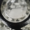 Vase « Tourbillons » verre blanc émaillé noir de René LALIQUE | Biron Vase "Tourbillons" verre blanc émaillé noir de René LALIQUE