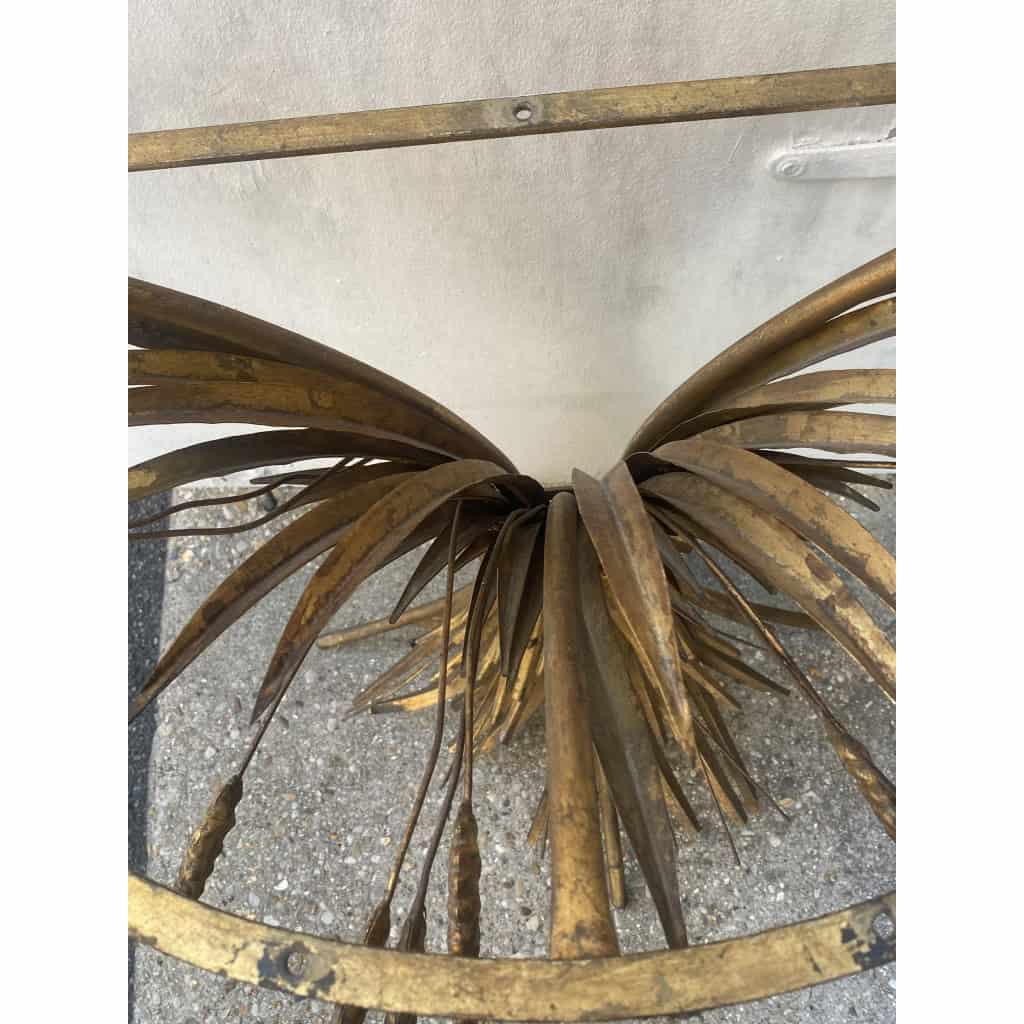 1970′ Console Gerbe De Blé Modéle D’Aprés Goosens Métal Doré DLG Coco Chanel | Biron 1970′ Console Gerbe De Blé Modéle D’Aprés Goosens Métal Doré DLG Coco Chanel