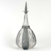 Carafe « Sirènes et Grenouilles » verre blanc patiné bleu de René LALIQUE | Biron |||||||