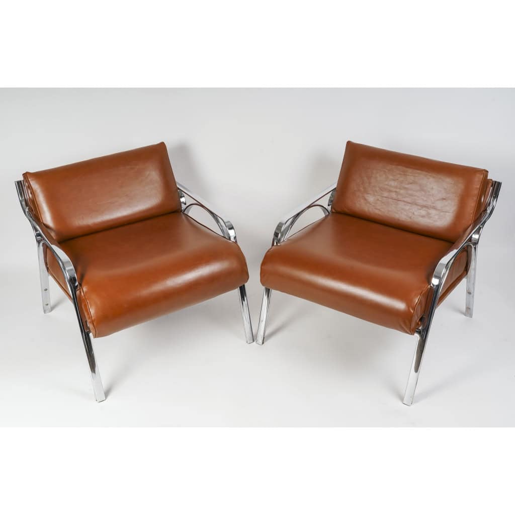 Paire de fauteuils années 60 | Biron ||