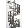 Lampe à Poser Représentant un Escalier en Colimaçon en Métal Patiné Brun, XXème Siècle. | Biron Lampe à Poser Représentant un Escalier en Colimaçon en Métal Patiné Brun, XXème Siècle.