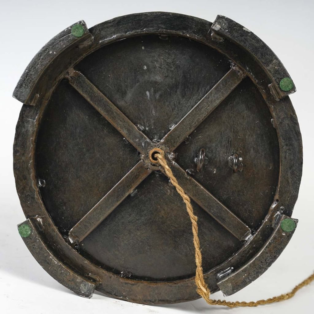 Lampe à Poser Représentant un Escalier en Colimaçon en Métal Patiné Brun, XXème Siècle. | Biron Lampe à Poser Représentant un Escalier en Colimaçon en Métal Patiné Brun, XXème Siècle.