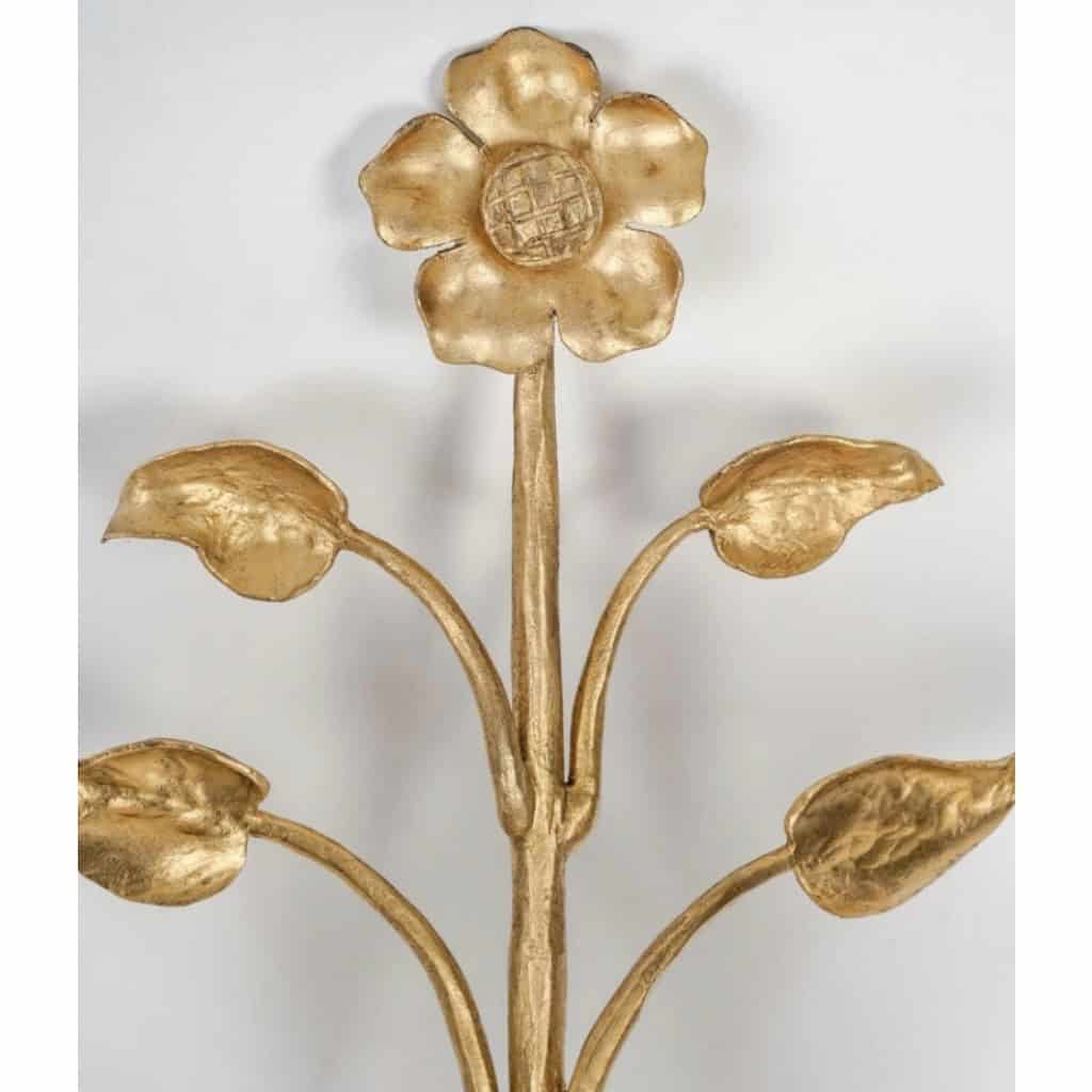 1960 Paire d’appliques en bronze Maison Baguès | Biron 1960 Paire d'appliques en bronze Maison Baguès