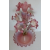 1880/1900 Coupe en Verre Opalescent Avec 5 Cornets N3 16