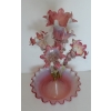 1880/1900 Coupe en Verre Opalescent Avec 5 Cornets N3 17