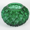 Vase « Languedoc » cristal vert émeraude de LALIQUE FRANCE | Biron Vase "Languedoc" cristal vert émeraude de LALIQUE FRANCE