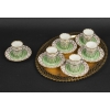 Ensemble de tasses en porcelaine et argent, Angleterre, AYNSLEY, XIXème siècle | Biron Ensemble de tasses en porcelaine et argent, Angleterre, AYNSLEY, XIXème siècle