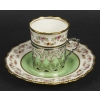 Ensemble de tasses en porcelaine et argent, Angleterre, AYNSLEY, XIXème siècle | Biron Ensemble de tasses en porcelaine et argent, Angleterre, AYNSLEY, XIXème siècle