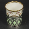 Ensemble de tasses en porcelaine et argent, Angleterre, AYNSLEY, XIXème siècle | Biron Ensemble de tasses en porcelaine et argent, Angleterre, AYNSLEY, XIXème siècle