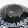 Vase « Grenade » verre noir patiné blanc de René LALIQUE | Biron Vase "Grenade" verre noir patiné blanc de René LALIQUE