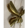 1970’ Applique Papillon en Bronze ou Laiton, Duval Brasseur Ou Isabelle Faure, 4 Ampoules, Ailes d’Agate | Biron 1970’ Applique Papillon en Bronze ou Laiton, Duval Brasseur Ou Isabelle Faure, 4 Ampoules, Ailes d’Agate