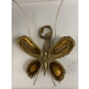 1970’ Applique Papillon en Bronze ou Laiton, Duval Brasseur Ou Isabelle Faure, 4 Ampoules, Ailes d’Agate | Biron 1970’ Applique Papillon en Bronze ou Laiton, Duval Brasseur Ou Isabelle Faure, 4 Ampoules, Ailes d’Agate