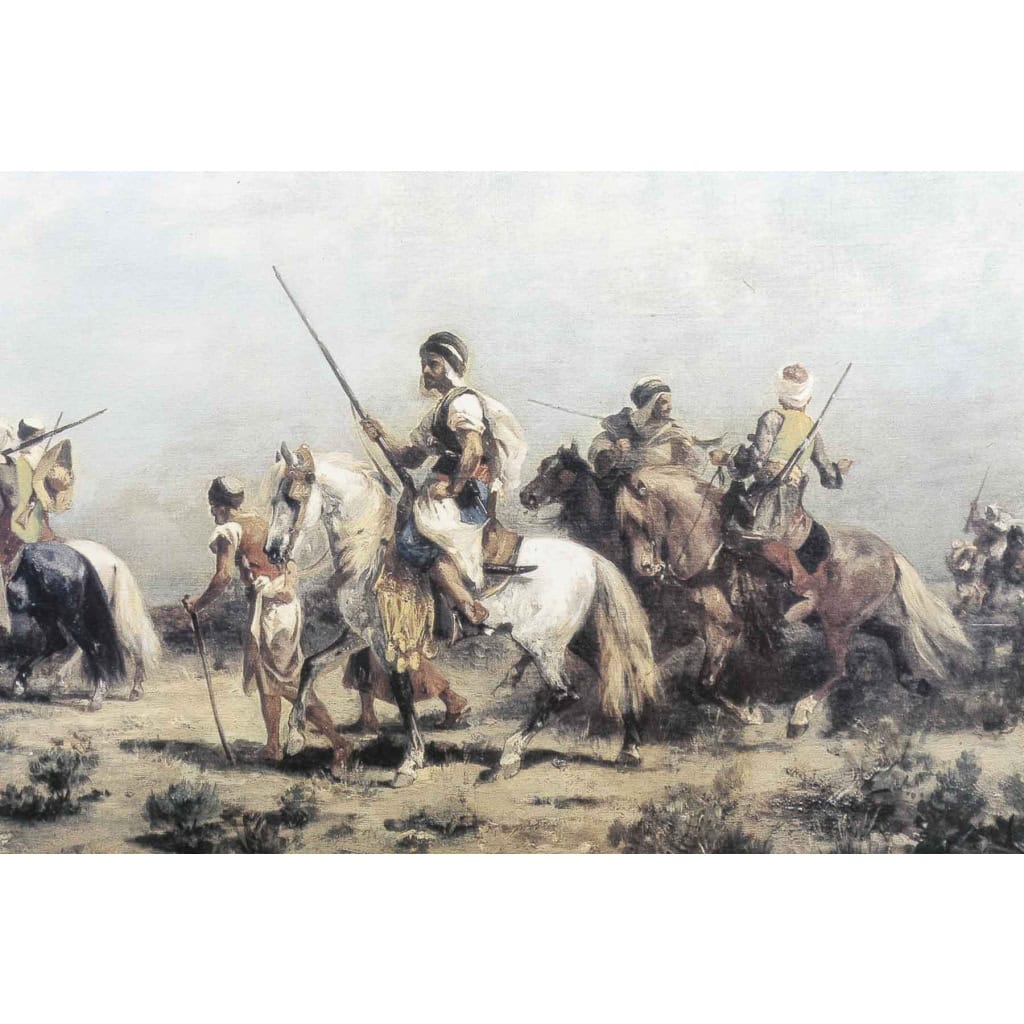 Une Paire De Plaques En Porcelaine Avec Peinture Orientaliste XXème Siècle | Biron Une Paire De Plaques En Porcelaine Avec Peinture Orientaliste XXème Siècle