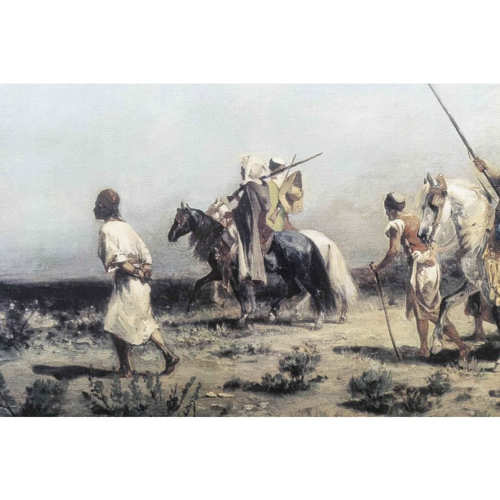 Une Paire De Plaques En Porcelaine Avec Peinture Orientaliste XXème Siècle | Biron Une Paire De Plaques En Porcelaine Avec Peinture Orientaliste XXème Siècle