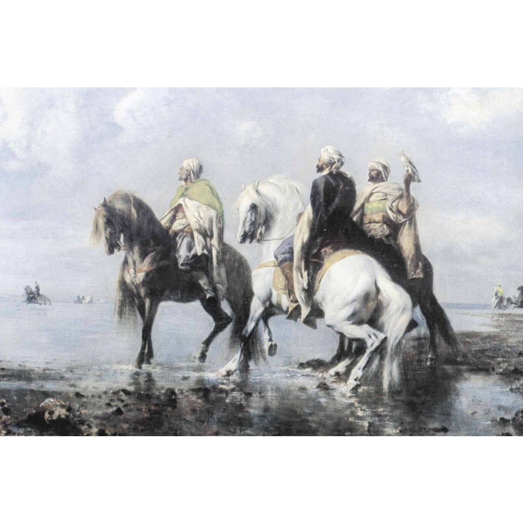 Une Paire De Plaques En Porcelaine Avec Peinture Orientaliste XXème Siècle | Biron Une Paire De Plaques En Porcelaine Avec Peinture Orientaliste XXème Siècle
