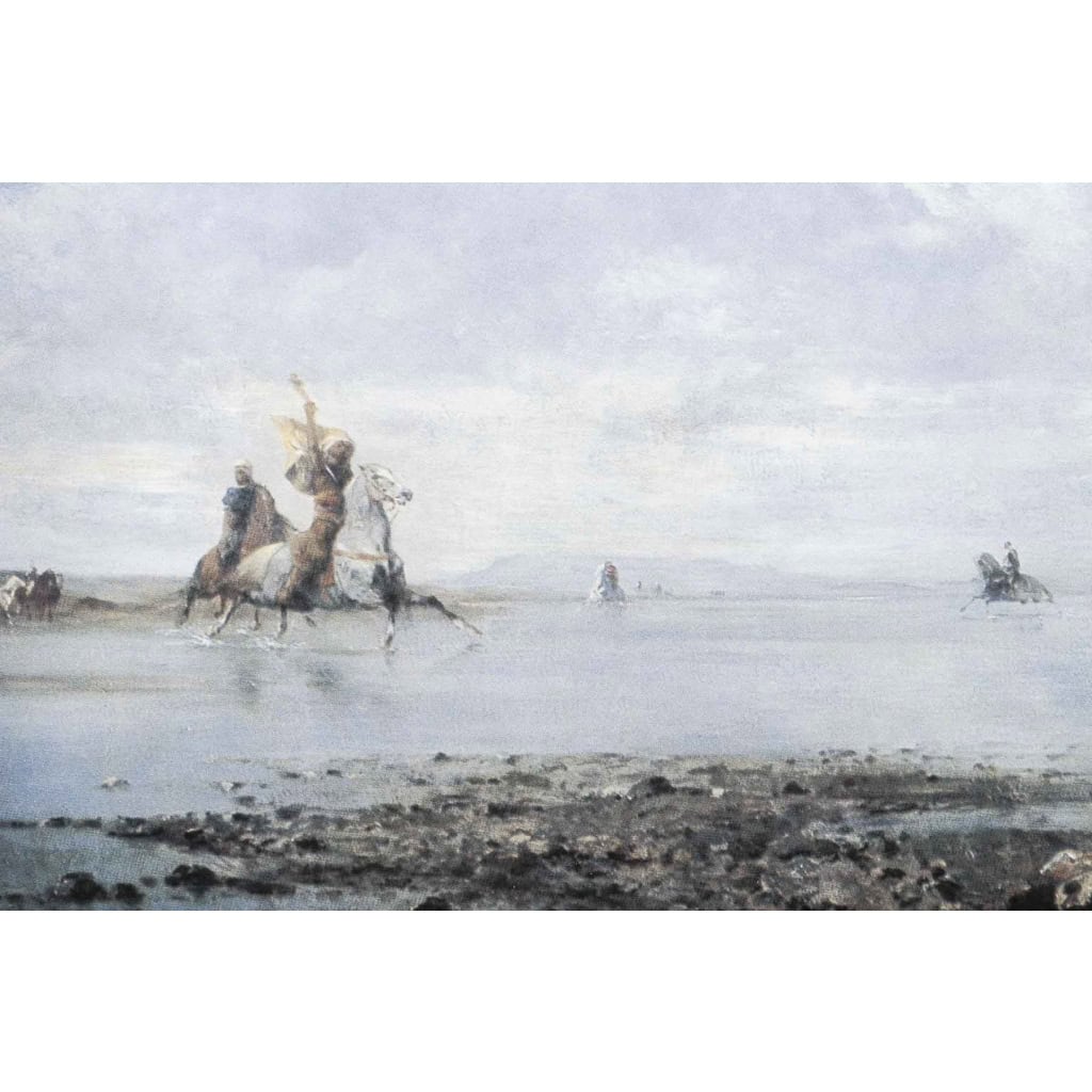 Une Paire De Plaques En Porcelaine Avec Peinture Orientaliste XXème Siècle | Biron Une Paire De Plaques En Porcelaine Avec Peinture Orientaliste XXème Siècle