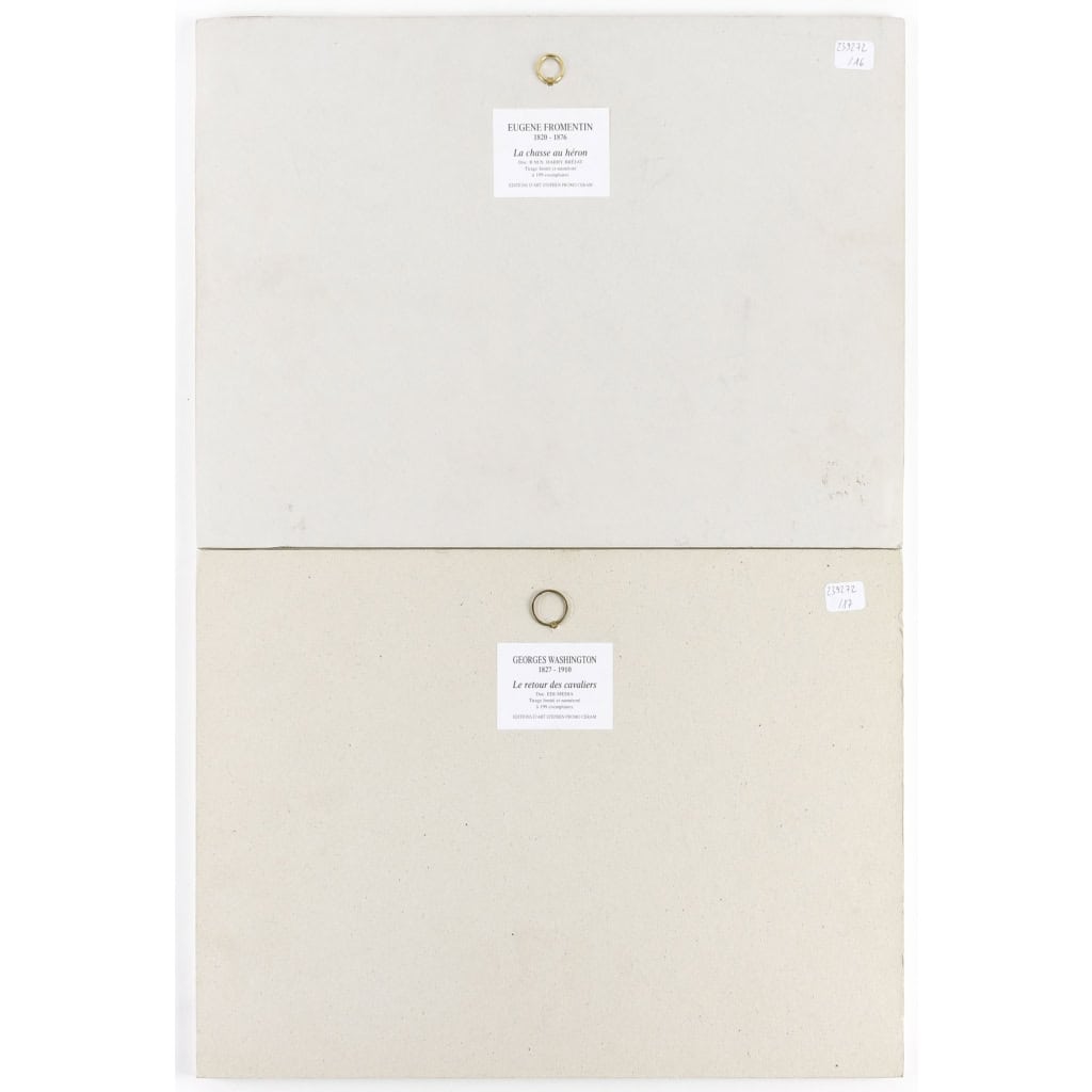 Une Paire De Plaques En Porcelaine Avec Peinture Orientaliste XXème Siècle | Biron Une Paire De Plaques En Porcelaine Avec Peinture Orientaliste XXème Siècle