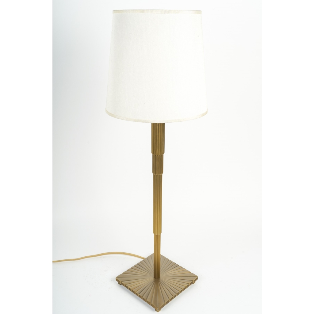 Lampe en bronze doré de style Art Déco | Biron Lampe en bronze doré de style Art Déco