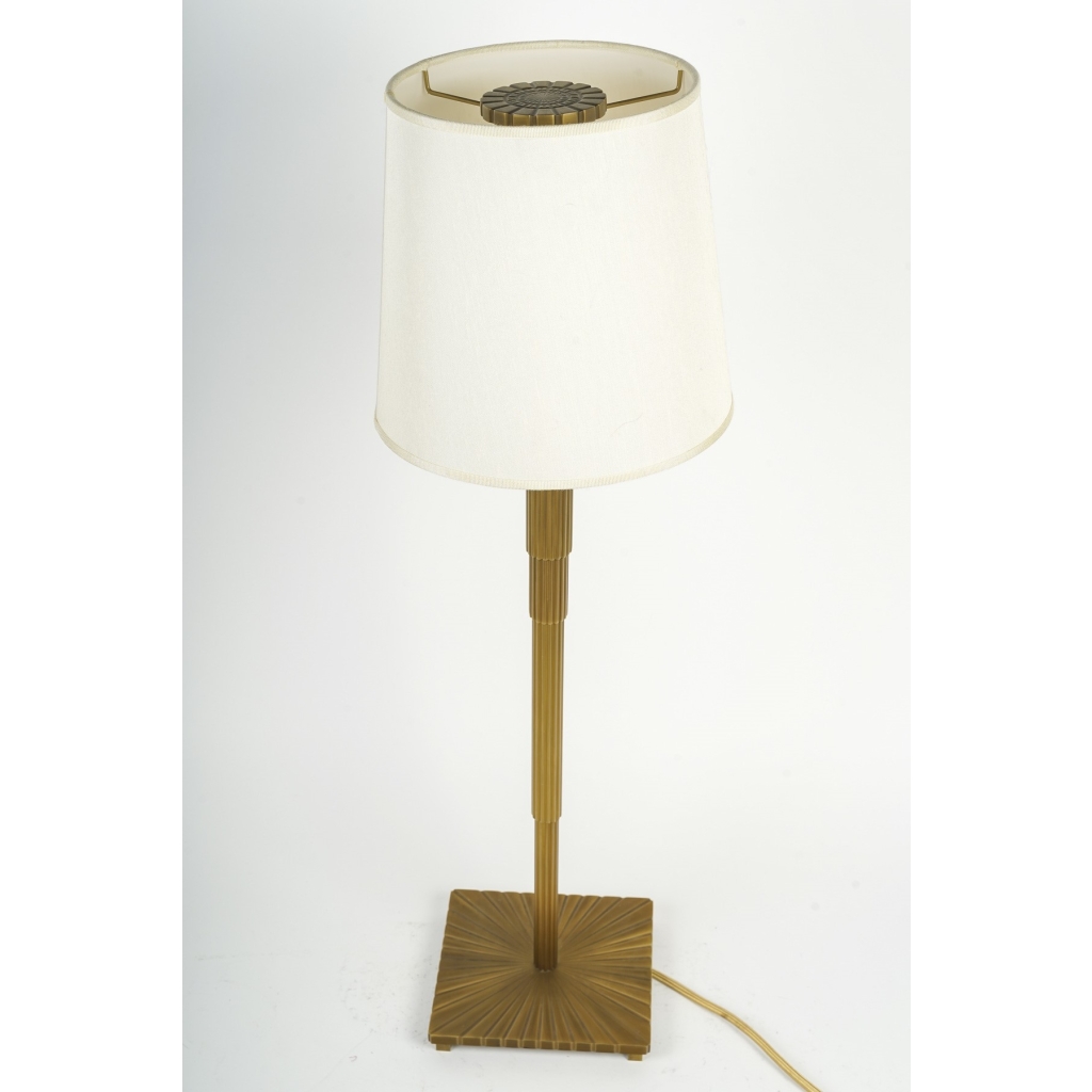 Lampe en bronze doré de style Art Déco | Biron Lampe en bronze doré de style Art Déco
