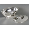Centre de Table – Soupière Moderniste Art-Déco argent massif de Jean TETARD | Biron Centre de Table - Soupière Moderniste Art-Déco argent massif de Jean TETARD