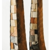 1960 Paire de Bougeoirs en mosaïque Atelier Vallauris