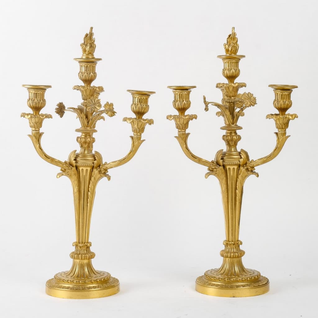 Paire de candélabres de d’époque Napoléon III (1851 – 1870). | Biron |||||||