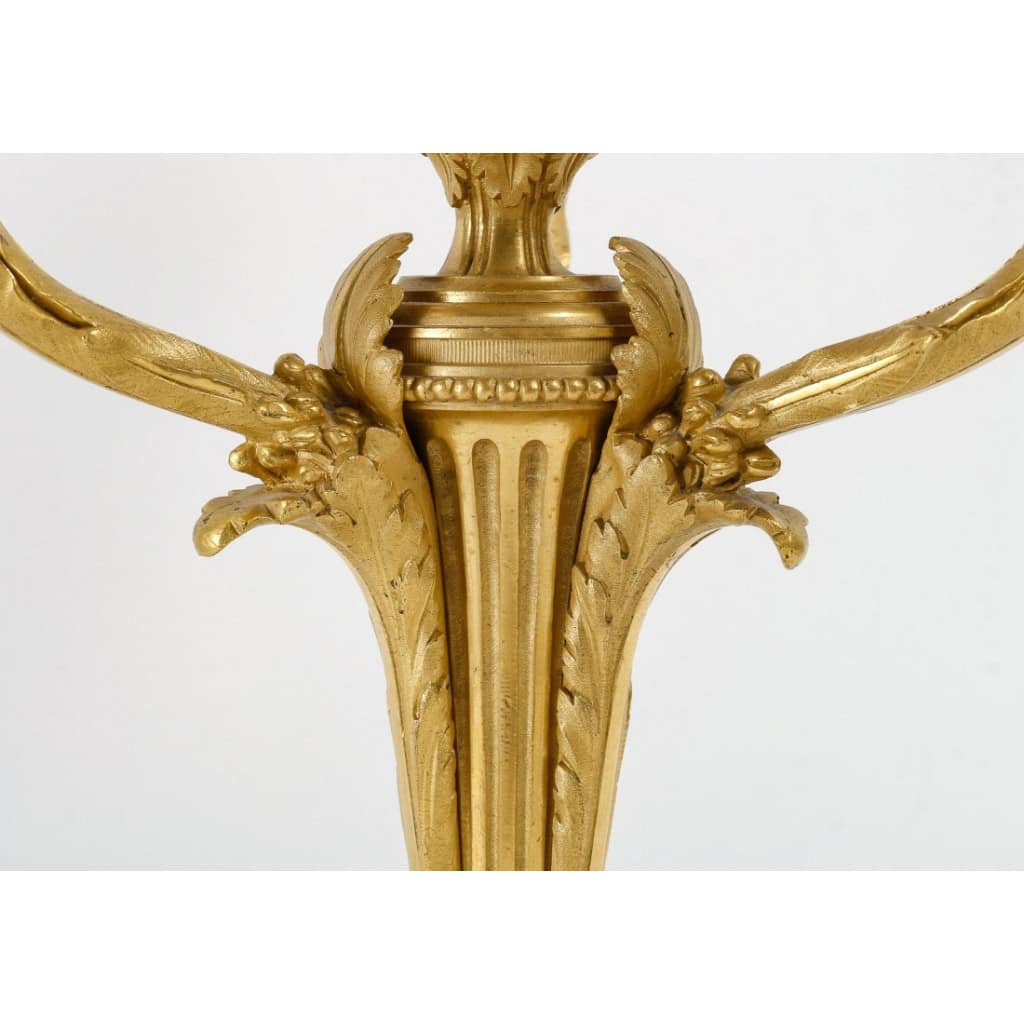Paire de candélabres de d’époque Napoléon III (1851 – 1870). | Biron Paire de candélabres de d'époque Napoléon III (1851 - 1870).
