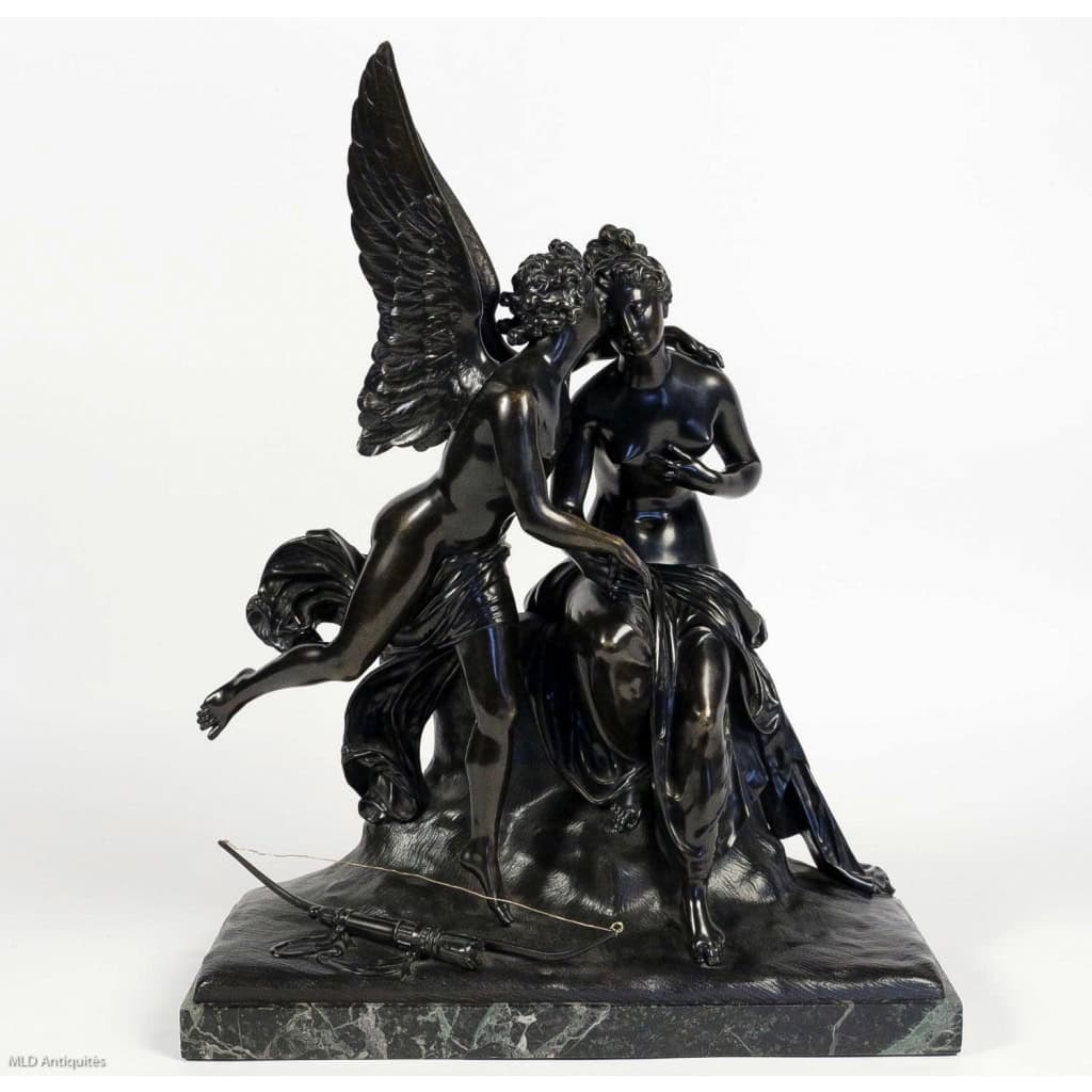 Groupe en bronze à patine noire Ange et Nymphe époque Romantique vers 1830-1840 | Biron MLD Antiquités|MLD Antiquités|MLD Antiquités|MLD Antiquités|MLD Antiquités|MLD Antiquités|MLD Antiquités|MLD Antiquités|MLD Antiquités|MLD Antiquités||