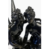 Groupe en bronze à patine noire Ange et Nymphe époque Romantique vers 1830-1840 | Biron Groupe en bronze à patine noire Ange et Nymphe époque Romantique vers 1830-1840