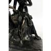 Groupe en bronze à patine noire Ange et Nymphe époque Romantique vers 1830-1840 | Biron Groupe en bronze à patine noire Ange et Nymphe époque Romantique vers 1830-1840