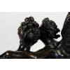 Groupe en bronze à patine noire Ange et Nymphe époque Romantique vers 1830-1840 | Biron Groupe en bronze à patine noire Ange et Nymphe époque Romantique vers 1830-1840