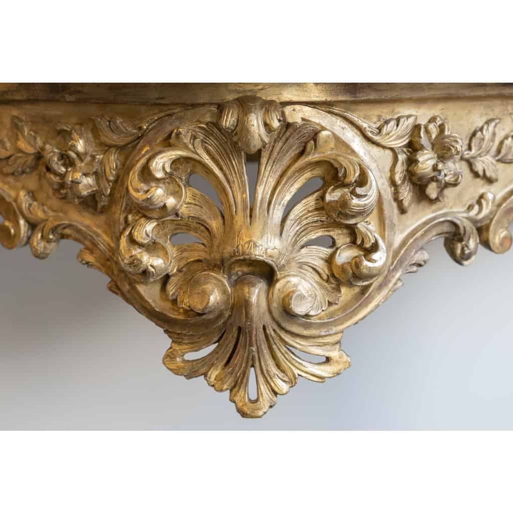 Console 4 pieds style L XV du 19ème siècle | Biron Console 4 pieds style L XV du 19ème siècle