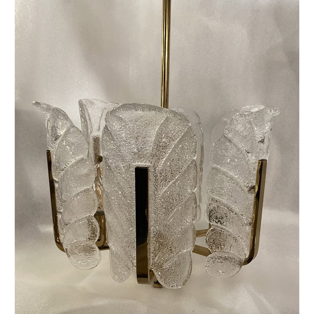 1970′ Lustre 6 Ampoules Carl Fagerlund Cristal | Biron 1970′ Lustre 6 Ampoules Carl Fagerlund Cristal