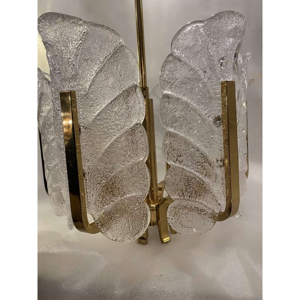 1970′ Lustre 6 Ampoules Carl Fagerlund Cristal | Biron 1970′ Lustre 6 Ampoules Carl Fagerlund Cristal