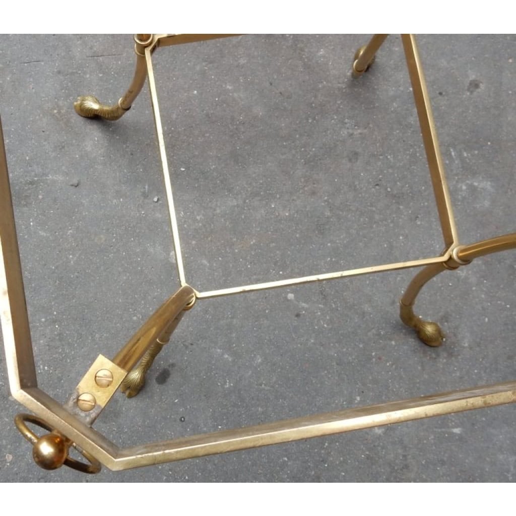 1970′ Paire de Guéridons Octogonaux Jacques Charpentier | Biron 1970′ Paire de Guéridons Octogonaux Jacques Charpentier