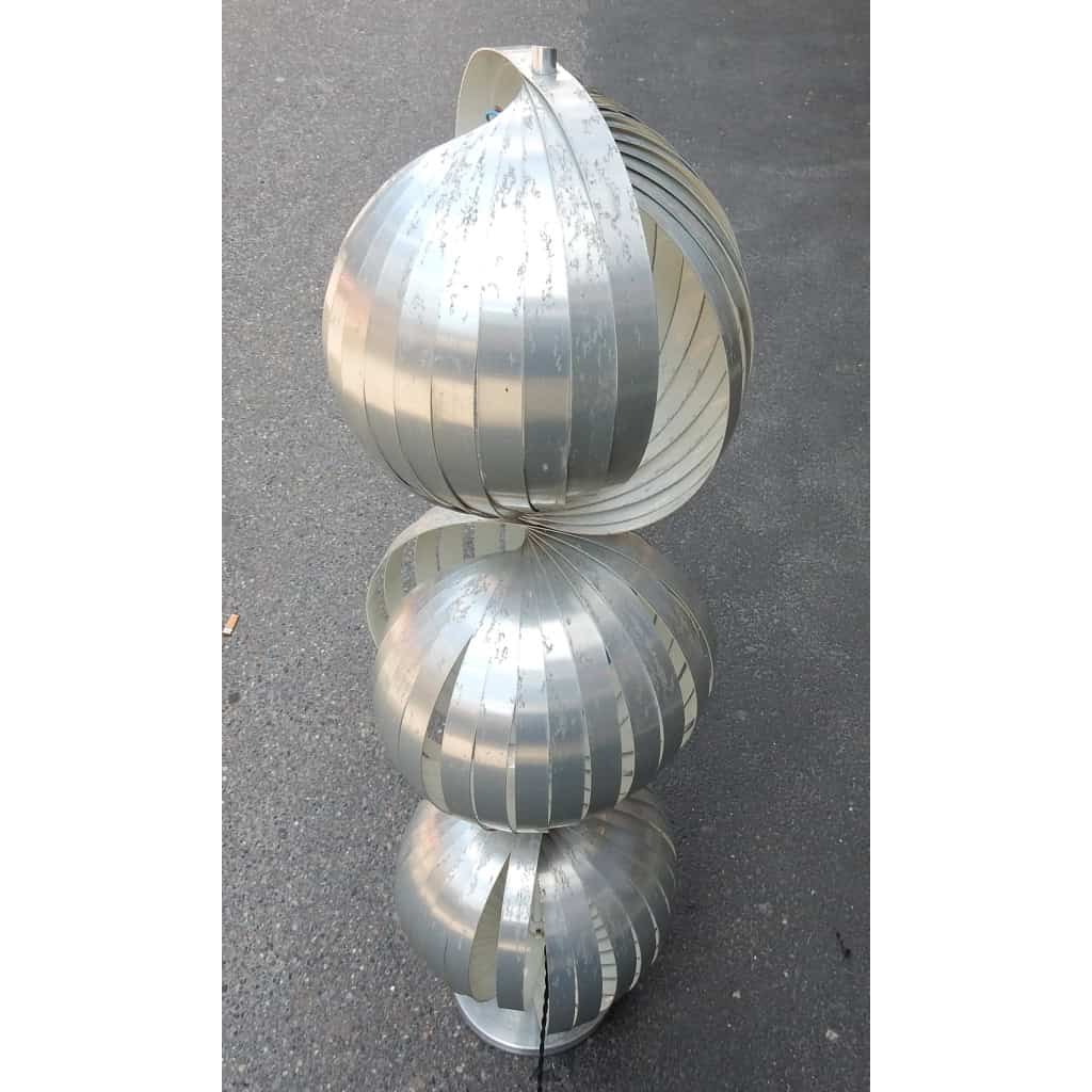 1970′ Lampadaire Moon, Henri Mathieu 3 Sphères | Biron 1970′ Lampadaire Moon, Henri Mathieu 3 Sphères
