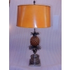 1950/70 Lampe à l’Ananas en Bronze Argenté, Abat-jour en Métal, Signée Charles, Made In France | Biron 1950/70 Lampe à l’Ananas en Bronze Argenté, Abat-jour en Métal, Signée Charles, Made In France
